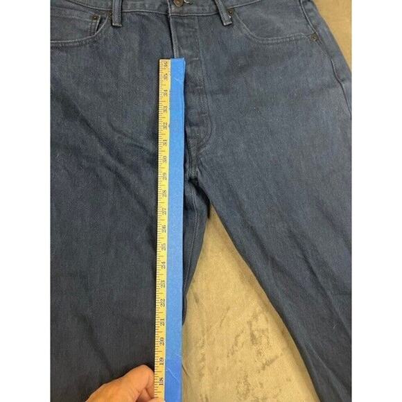 Levis 501 XX‎ Pants Men 36x34 Blue Straight Fit Button Fly Jeans Denim Fit - Picture 2 of 7